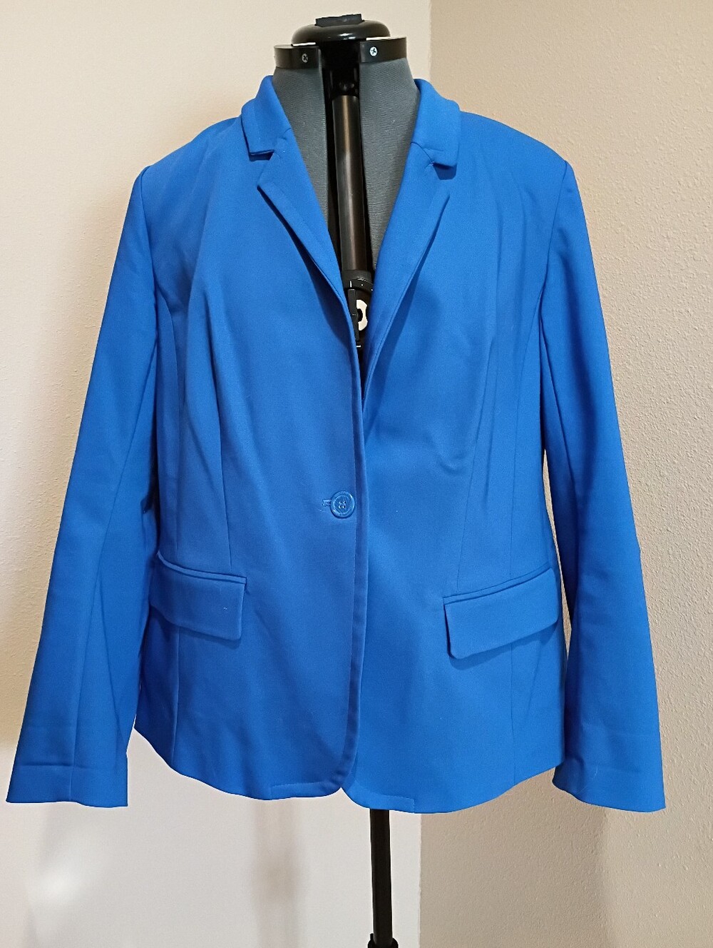 Lane Bryant The Modernist Collection Vibrant Blue Single-Button Blazer Size 16
